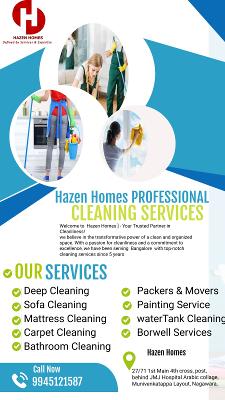 Cleaning Services for Commercial and Residential in Bangalore
